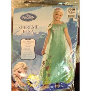 New girls Elsa Supreme Halloween Costume Size Medium